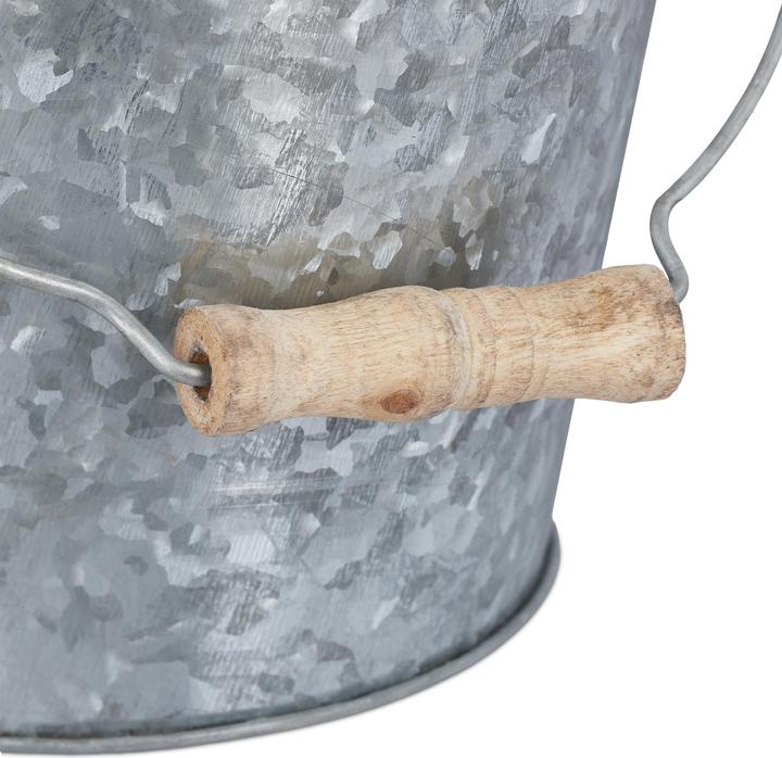 Actual product image Relaxdays Zinc pot (17 cm)