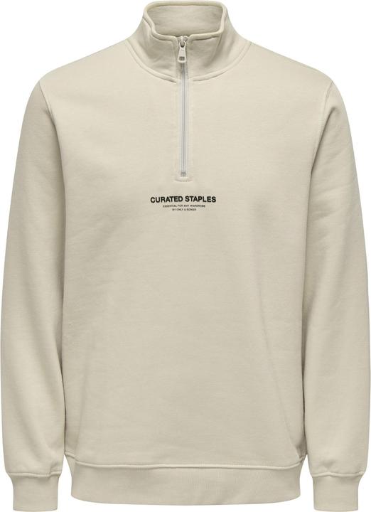 Only & Sons Onscurated Reg Half Zip Sweat Noos