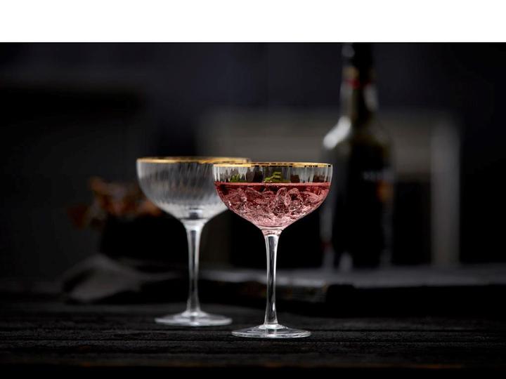 Image du produit Lyngby Verre - Palermo Cocktail glass 31 cl Gold 4 pc (3.15 dl, 4 x, Verres à apéritif)