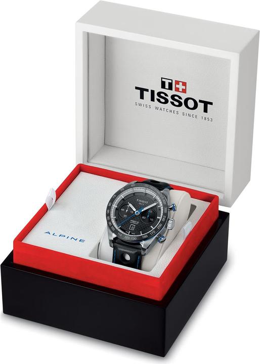 Actual product image Tissot PRS 516 Automatic Chronograph Alpine 2018 (Analogue wristwatch, Chronograph, 45 mm)