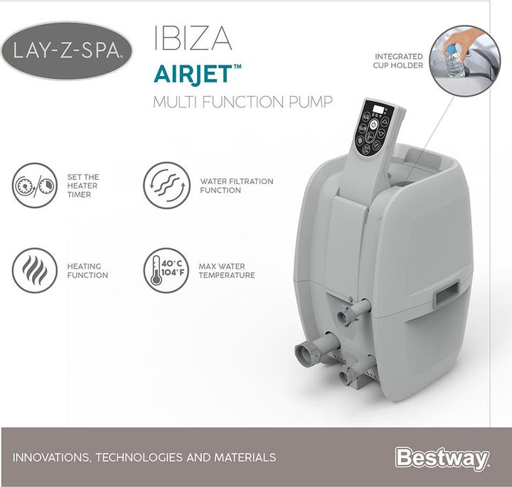 Produktbild Bestway Lay-Z-Spa Ibiza AirJet (6 Pers.)