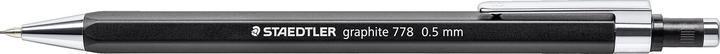 Image du produit Staedtler Porte-mines graphite 778 05-9 B 0,5mm Corps noir (0.50 mm, B, 1 x)