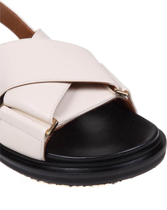 Produktbild Marni fussbett sandal in white leather (39)