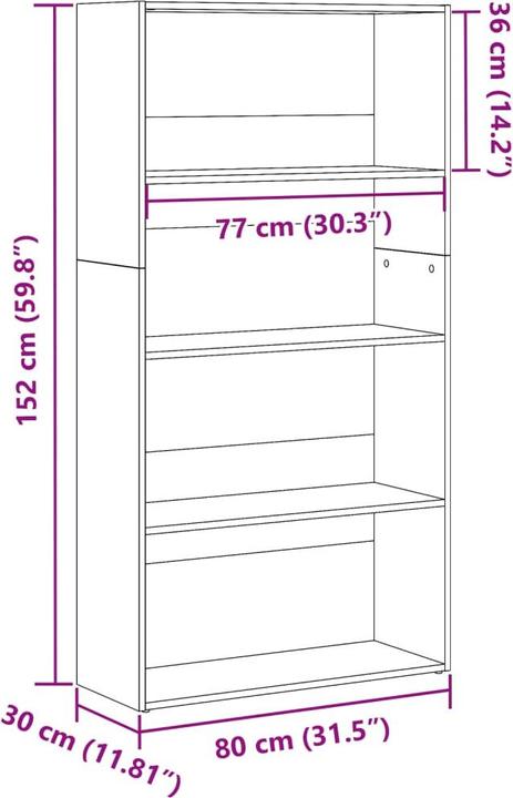 Produktbild VidaXL Banning (30 x 80 x 152 cm)