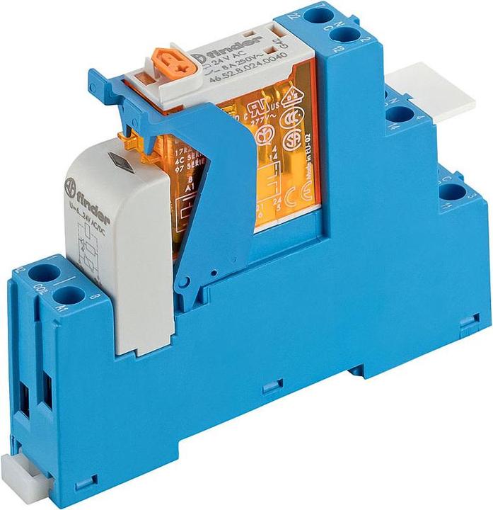 Actual product image Finder DPDT Relau Interface Module 8A/110Vac