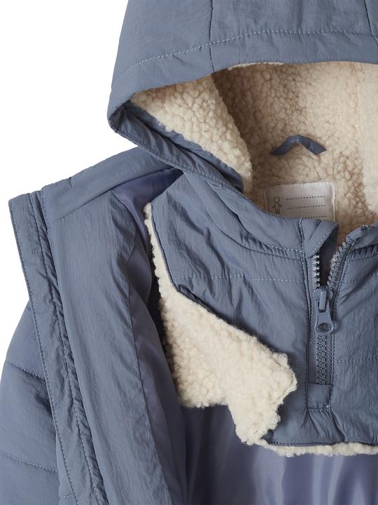 Actual product image Vertbaudet Baby winter jacket with detachable hood, recycled polyester (68)