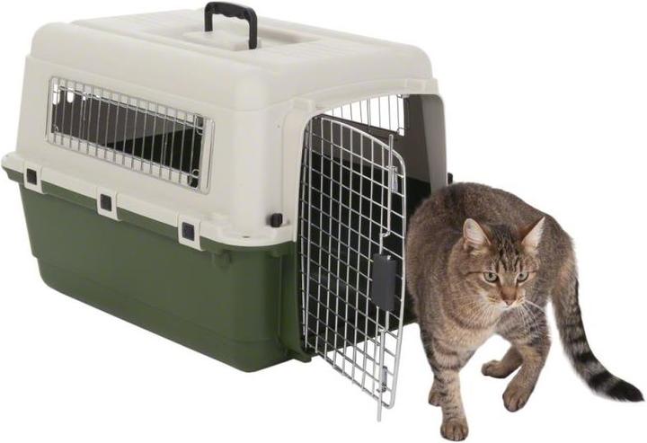Produktbild zooplus Transportbox Feria Grösse 5 (M) + Vetbed® Isobed SL Hundedecke Paw (L 100 x B 75) (Hund)