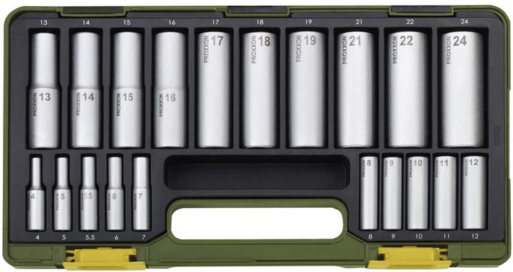 Actual product image Proxxon Deep-socket wrench set (4 mm, 5 mm, 10 mm, 9 mm, 6 mm, 5.5 mm, 8 mm, 12 mm, 11 mm, 7 mm)