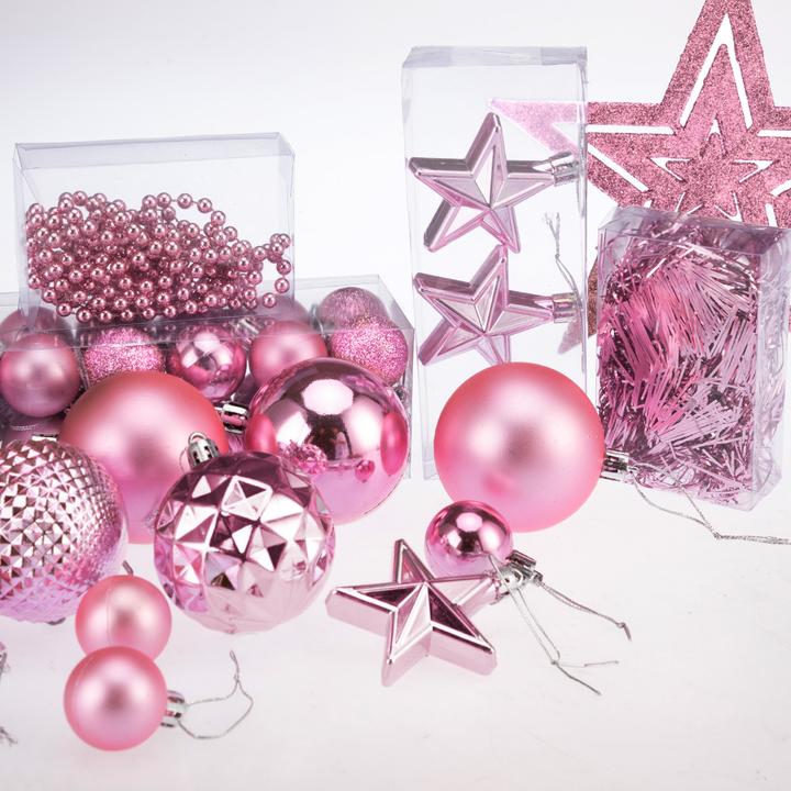 Actual product image Deuba 66tlg Christmas tree balls silver (66 -part)