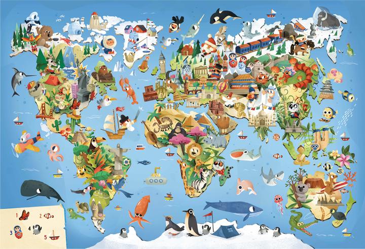 Produktbild Die Welt. Meine Erste Puzzle Box (36 Teile)