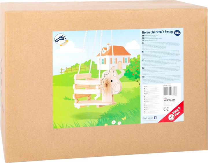 Actual product image small foot Child's swing horse