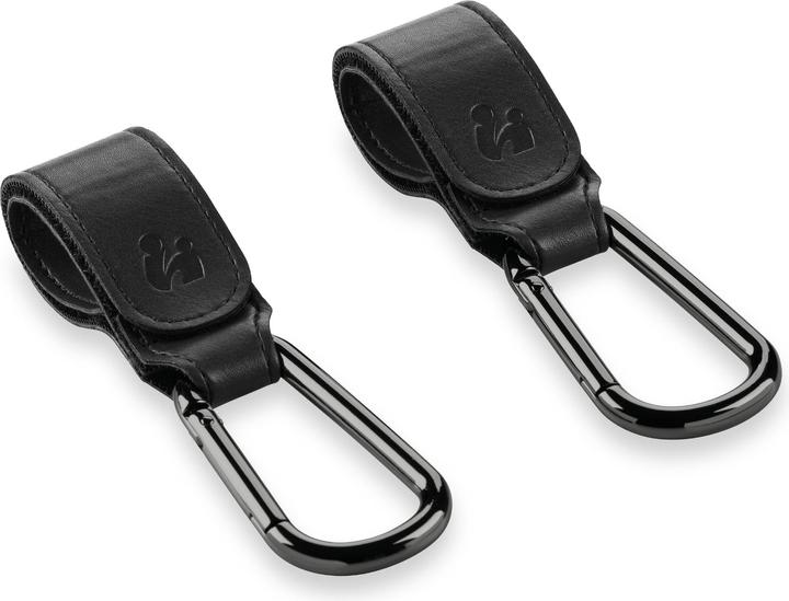 Hauck Ganci di fissaggio neri 2 pezzi