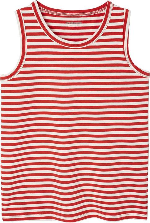Actual product image Vertbaudet Bio-Kollektion: 3er-Pack Jungen Trägershirts mit Ringelmuster (158)