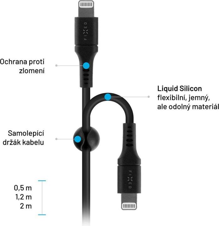 Immagine prodotto Fixed Cavo USB-C/Lightning in silicone liquido (0.50 m)