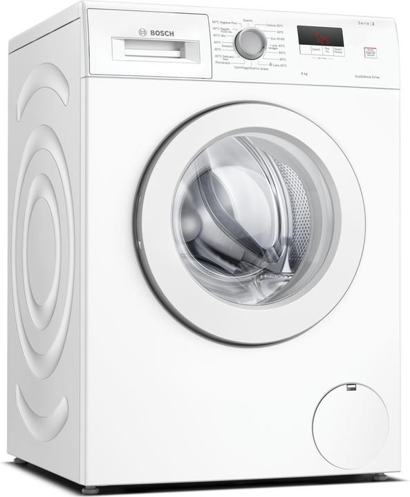 Produktbild Bosch Hausgeräte Serie 2 FrontladerWaschmaschine 8 kg 1200 UmC ITModell (8 kg, Links, EU-Stecker)