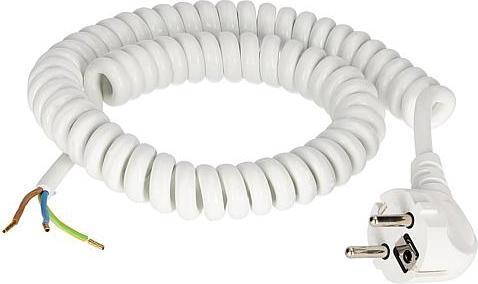 Actual product image EGB Coiled cable 3x1mm² white 2.5m (2.50 m)
