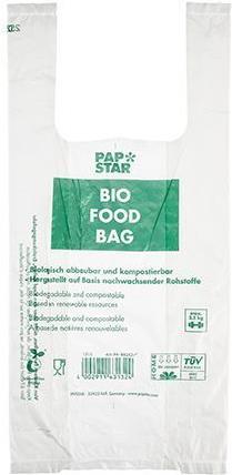 Produktbild Papstar Hemdchen-Tragetasche, aus Bio-Folie, transparent