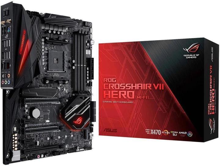Actual product image ASUS ROG Crosshair VII Hero WiFi (AM4, AMD X470, ATX)
