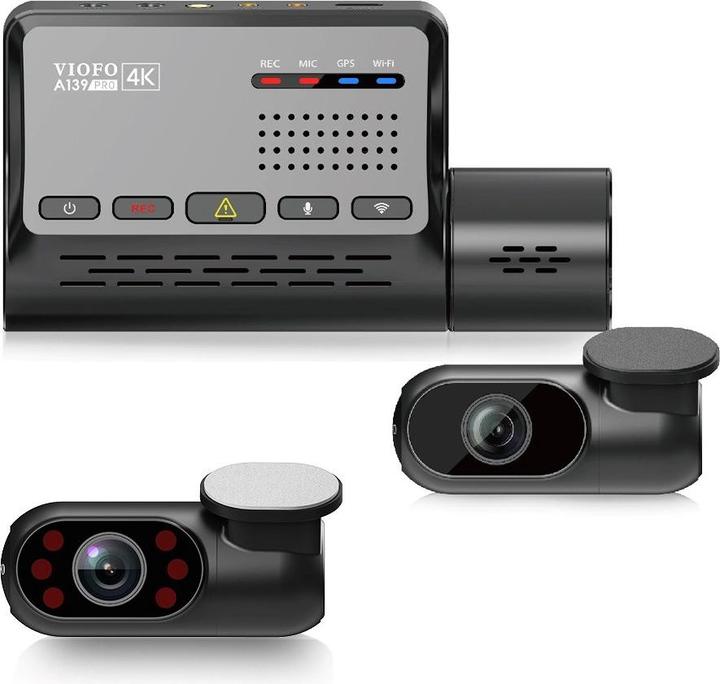 Actual product image Viofo A139 Pro (GPS receiver, Night vision, Wi-Fi, Built-in microphone, 4K)