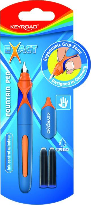 Produktbild Keyroad Füllfederhalter, 2 kostenlose blaue patronen, blister, farbmischung (Blau, 2 x)
