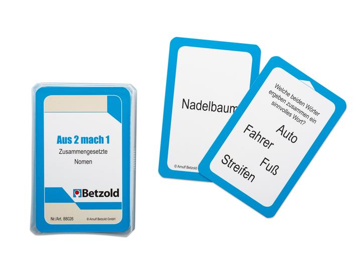 Actual product image Betzold Compound Nouns - Magic Cylinder Card Set (German)
