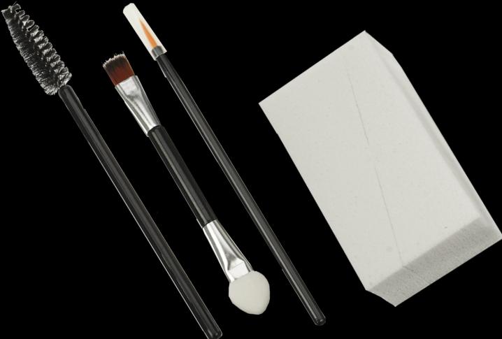 Image du produit Coin éponge, roller jetable + eye-liner jetable, fard à paupières/applicateur.