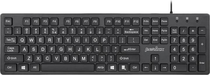 Image du produit Perixx PERIBOARD-117 P DE B Clavier PS2 Français, QWERTZ Noir (DE, Filaire)