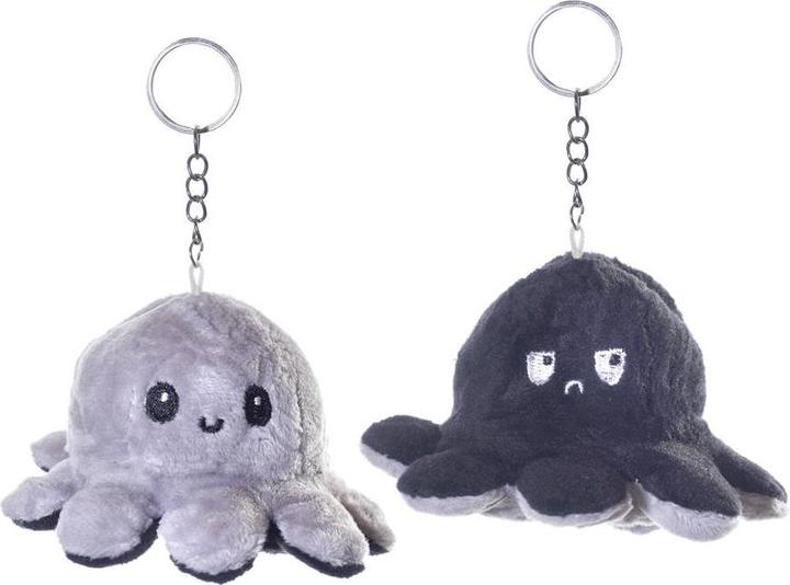 Produktbild Triton Wende Oktopus Plüsch Schlüsselanhänger 10 cm assortiert 1 Stück