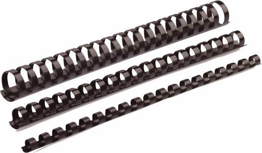 Image du produit Fellowes Dos de reliure en plastique A4 100 pcs - 6 mm, noir