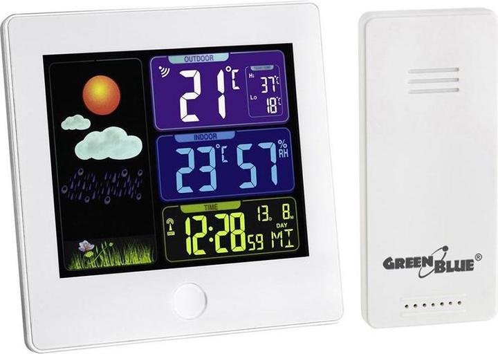 Immagine prodotto Greenblue Stazione meteorologica Wireless DCF GB521W Radio Igrometro