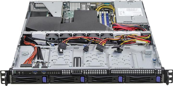 Actual product image AsRock SY 1U4LW-X570 RPSU 1U AMD Ryzen 5000 Max32GB 450W RPSU Retail