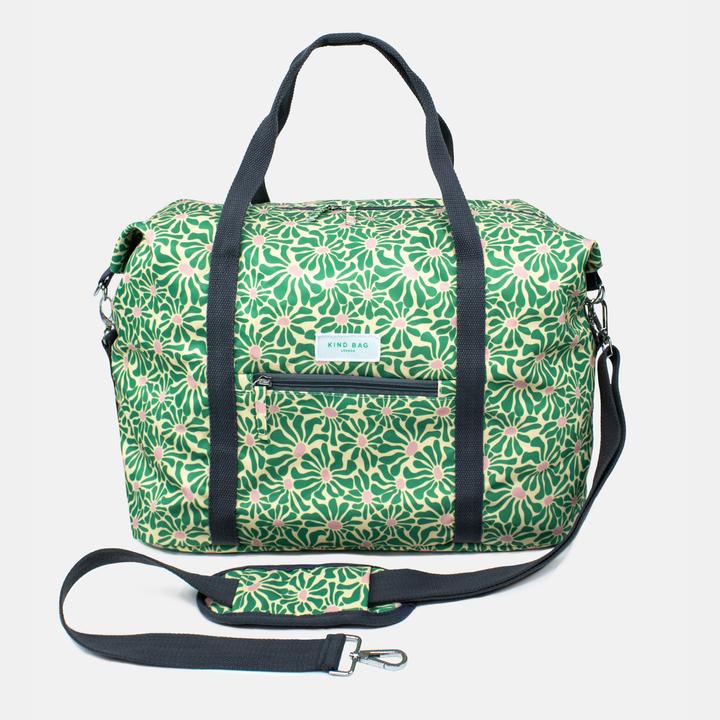 Image du produit Kind Bag Weekender Abstract Flowers - Vert+Rose (560 l)