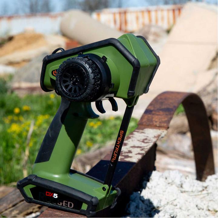Actual product image Spektrum DX5 Rugged green 5 channel solo transmitter