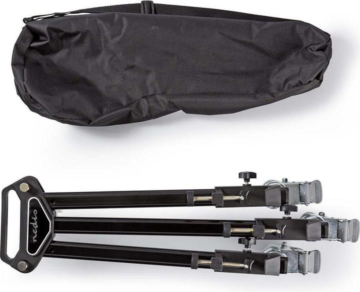 Actual product image Nedis Tripod trolley Maximum load capacity: 20.0 kg Tripod diameter range: 29.0 mm Carrying bag included (Metal)