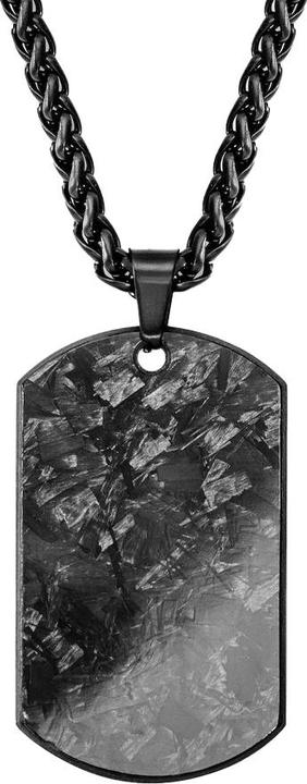 K12 - Forged Dogtag - Chain (ohne Messing, Chirurgenstahl 316L, Carbon)