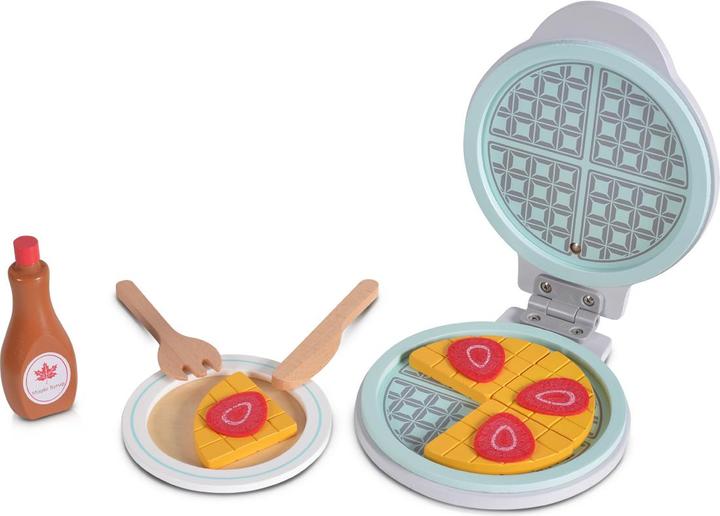 Actual product image Moni Toy Waffle Iron Wood 4334