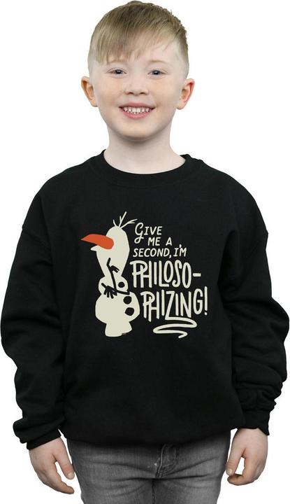 Actual product image Disney Boys Frozen 2 Olaf Philosophizing Sweatshirt (140, 146)