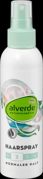 Produktbild dm alverde Haarspray Bio-Lotusblüte, Bio-Violetter Reis