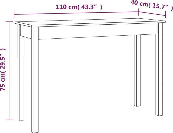 Image du produit VidaXL Delaney (110 x 40 x 75 cm)