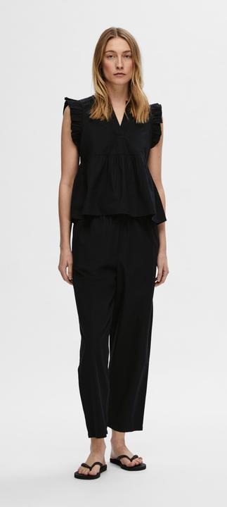 Immagine prodotto Selected Femme Pantaloni a vita alta in cotone (38)