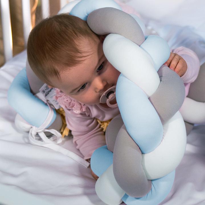 Actual product image Tobi Nest snake braided large white/beige/aqua