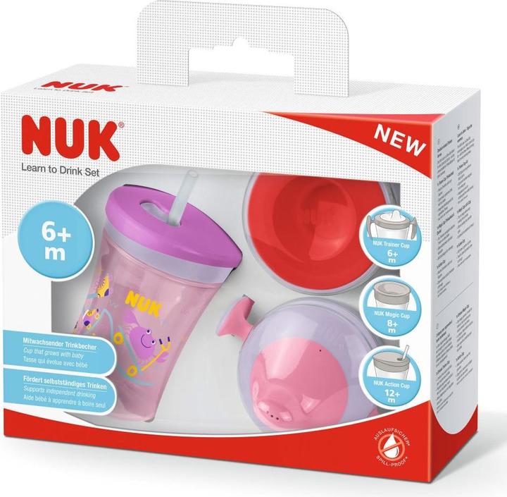 Actual product image NUK Drinking set with different drinking attachments