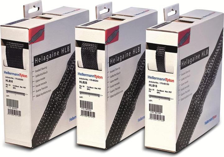 Actual product image HellermannTyton Polyester Expandable Braided Sleeve,40mm (Cable conduit, 1000 cm)