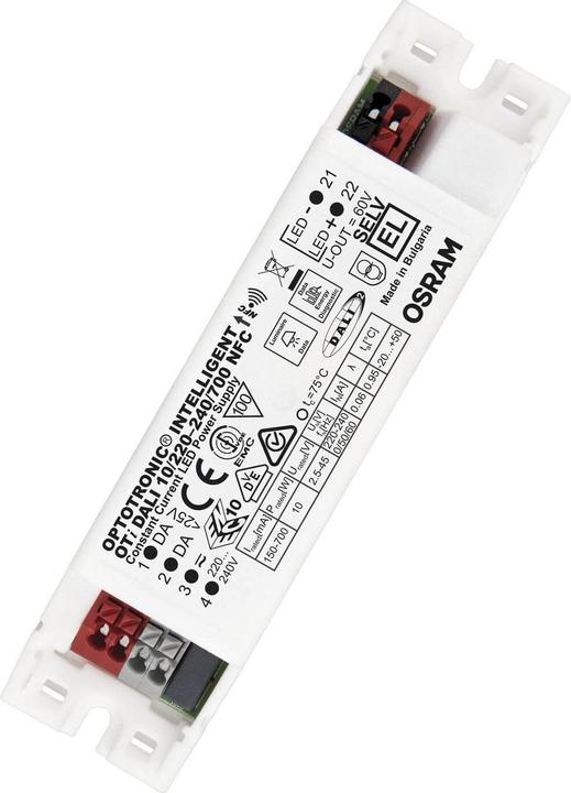 Actual product image Osram OPTOTRONIC Intelligent power supply/driver DALI 10/220-240/700 NFC dimmable Made in Europe