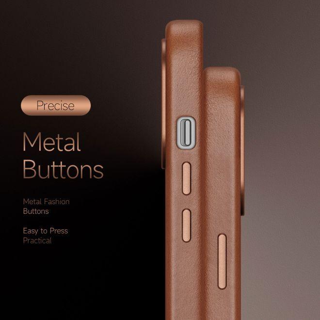 Actual product image Dux Ducis Naples Series Genuine Leather Case (Apple iPhone 13 Pro Max)
