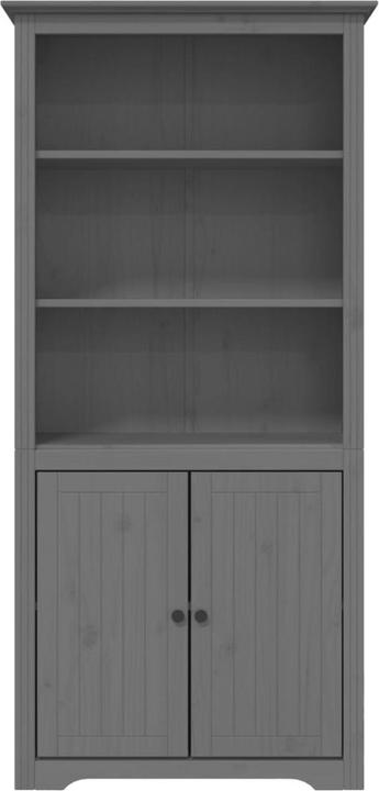 Actual product image VidaXL Bücherregal BODO Grau 80x40x172 cm Massivholz Kiefer (80 x 40 x 172 cm)