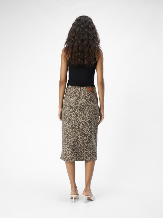 Actual product image Object Leoprint denim skirt (XL)