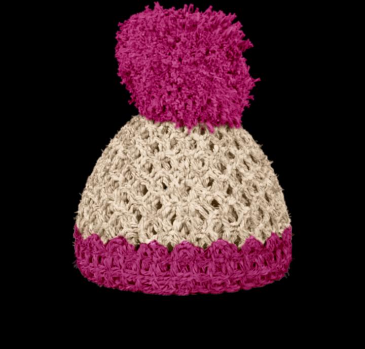 Actual product image 58 Products Egg cup cap ivory / fuchsia (1 x)