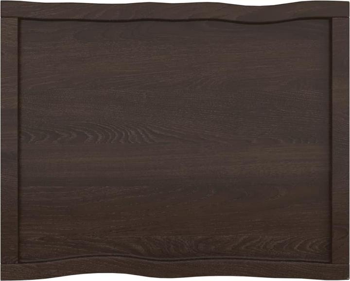 Produktbild VidaXL Tischplatte 80x60x4 cm Massivholz Eiche Behandelt (80 x 60 x 4 cm)