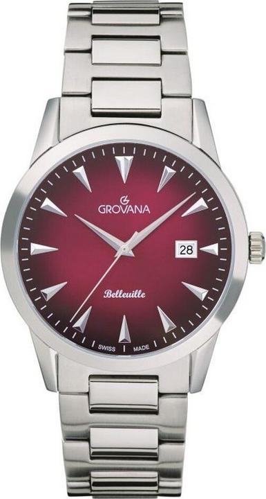 Actual product image Grovana Belleville Boulevard collection - Swiss made quartz watch (Swiss made)
